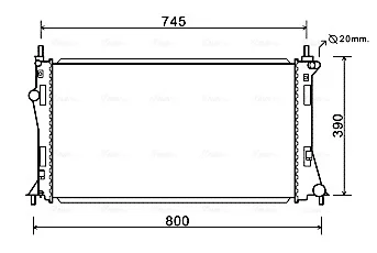 Автозапчасть AVA QUALITY COOLING MZ2249