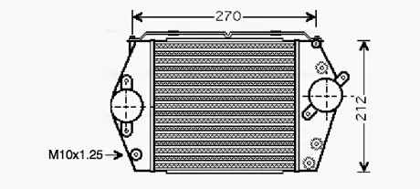 AVA MAZDA Інтеркулер 6 2.0 TD 02-07 AVA QUALITY COOLING MZ4188