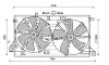 AVA MAZDA Вентілятор радіатора 3 1.6 08-14 AVA QUALITY COOLING MZ7550 (фото 1)