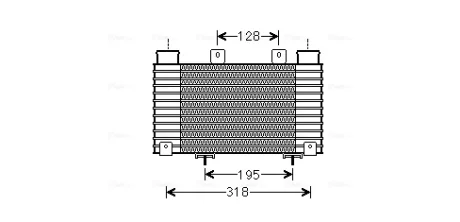 Інтеркулер FORD RANGER MAZDA BT-50 2.5D/3.0D 05.06-12.15 AVA QUALITY COOLING MZA4250
