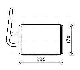 Теплообмінник, система опалення салону CLEVER FIT AVA QUALITY COOLING MZA6268