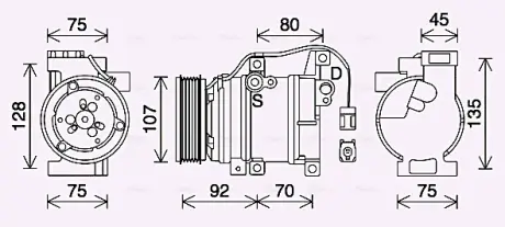 Компресор кондицiонера AVA QUALITY COOLING MZAK293