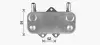 Радіатор масляний OPEL ASTRA G/VECTRA B (95-) (вир-во AVA) AVA QUALITY COOLING OL3704 (фото 3)