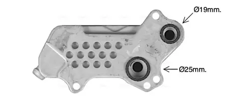 AVA OPEL Оливний радіатор (без корпуса) VECTRA C 2.0 03-, SIGNUM 2.0 03-, SAAB, CADILLAC AVA QUALITY COOLING OL3711