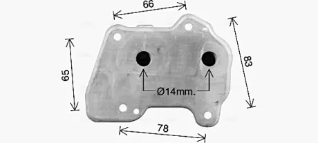 Радіатор масляний Opel Astra H 1,7CDTI 04>11 AVA AVA QUALITY COOLING OL3740