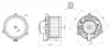Вентилятор обігрівача салону Chevrolet Cruze (09-), Malibu (11-16)/Opel Insignia (09-17), Meriva (10-17) AVA AVA QUALITY COOLING OL8752 (фото 1)