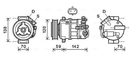 Компресор кондицiонера CLEVER FIT AVA QUALITY COOLING OLAK579