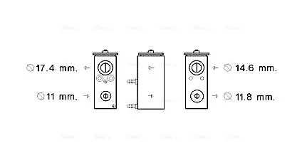 Клапан розширювання AVA QUALITY COOLING PE1376