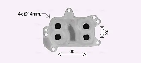 Охолоджувач оливи AVA QUALITY COOLING PE3424
