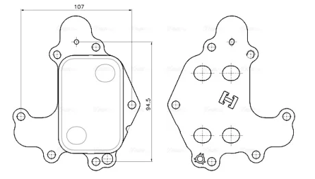 Охолоджувач оливи AVA QUALITY COOLING PE3434
