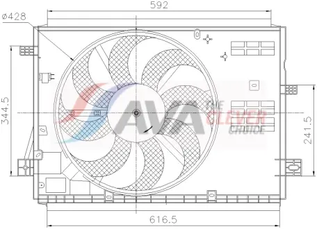 Вентилятор AVA QUALITY COOLING PE7441
