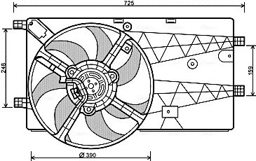 Автозапчасть AVA QUALITY COOLING PE7548