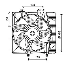 Вентилятор AVA QUALITY COOLING PE7550