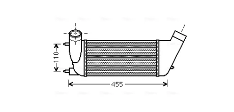 Інтеркулер AVA QUALITY COOLING PEA4347
