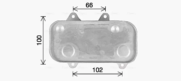 Масляний радіатор PORSCHE 911, BOXSTER, BOXSTER SPYDER, CAYMAN 2.5-3.4 09.96-12.12 AVA QUALITY COOLING PR3097 (фото 1)