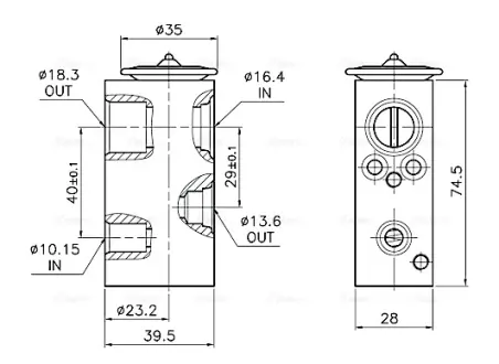 Розширювальний клапан AVA QUALITY COOLING RT1683
