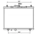 Радіатор, Система охолодження двигуна AVA QUALITY COOLING RT2603 (фото 1)