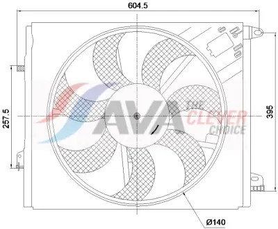 Вентилятор AVA QUALITY COOLING RT7699