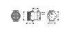 Компрессор кондиционера Renault Megane II, Scenic II (03-) 1.9DCi, 2.0i (AVA QUALITY COOLING RTAK429 (фото 1)