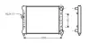 AVA VW Радіатор сист. охолодження Caddy II, Polo, Seat 1.6/1.8 AVA QUALITY COOLING STA2024 (фото 1)