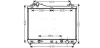Радиатор охлаждения двигателя Suzuki Grand Vitara (05-) АКПП AVA AVA QUALITY COOLING SZ2102 (фото 1)