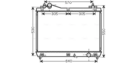 Радіатор, Система охолодження двигуна CLEVER FIT AVA QUALITY COOLING SZ2103