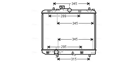 Радіатор, Система охолодження двигуна CLEVER FIT AVA QUALITY COOLING SZ2111