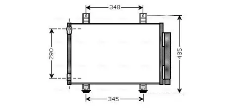 Радіатор кодиціонера AVA QUALITY COOLING SZA5087D