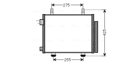 Радіатор кодиціонера CLEVER FIT AVA QUALITY COOLING SZA5115D