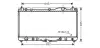Радіатор охолодження двигуна Toyota Camry 3,0i 01>06 MT/AT AC+/- AVA AVA QUALITY COOLING TO2303 (фото 1)