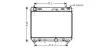 AVA TOYOTA Радіатор охолодження Yaris 1.4 D-4D 05- AVA QUALITY COOLING TO2358 (фото 1)
