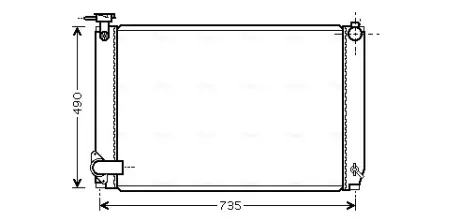 AVA LEXUS Радіатор системи охолодження двигуна RX 400h 05- AVA QUALITY COOLING TO2462