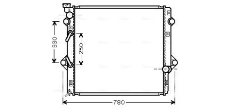 Автозапчасть AVA QUALITY COOLING TO2641