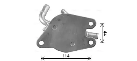 AVA TOYOTA Оливний радіатор (без корпуса) RAV 4 III 2.0 4WD 08-, RAV 4 IV 2.0 12- AVA QUALITY COOLING TO3771