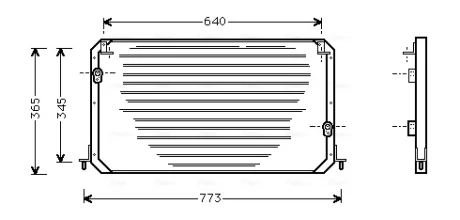 Радіатор кодиціонера AVA QUALITY COOLING TO5224