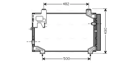 Радіатор кодиціонера AVA QUALITY COOLING TO5394D