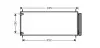 Радіатор кондиціонера Toyota Auris (07-), Corolla (07-), Verso (09-) 2.0D, 2.2D AVA AVA QUALITY COOLING TO5406D (фото 1)