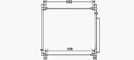 Радіатор кодиціонера AVA QUALITY COOLING TO5749D
