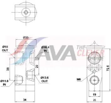 Розширювальний клапан AVA QUALITY COOLING VN1459