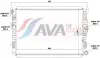 Радіатор, Система охолодження двигуна AVA QUALITY COOLING VN2461 (фото 1)