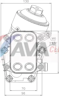 Охолоджувач оливи AVA QUALITY COOLING VN3467H