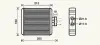 Теплообмінник, система опалення салону AVA QUALITY COOLING VN6196 (фото 1)