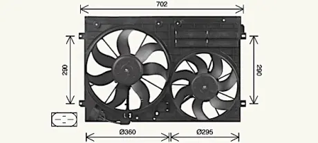 Вентилятор AVA QUALITY COOLING VN7551