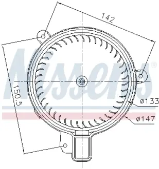 Вентилятор салону AVA QUALITY COOLING VN8470