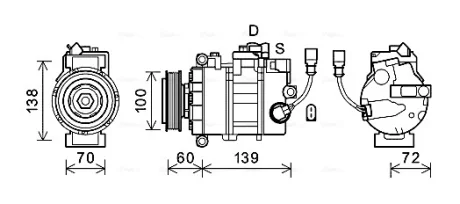 Компресор кондицiонера CLEVER FIT AVA QUALITY COOLING VNAK382