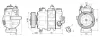 Компресор кондиціонера VW Amarok (10-), Transporter T5 (03-) 2.0TDI AVA AVA QUALITY COOLING VNAK447 (фото 1)