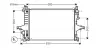 Радіатор охолодження двигуна V70 ALL 00-07/S80 20/4/9 (Ava) AVA QUALITY COOLING VO2115 (фото 1)