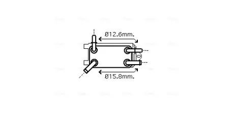 AVA VOLVO масляний радіатор C30/70 II, S40 II, V50 2.4/2.5 06- AVA QUALITY COOLING VO3135