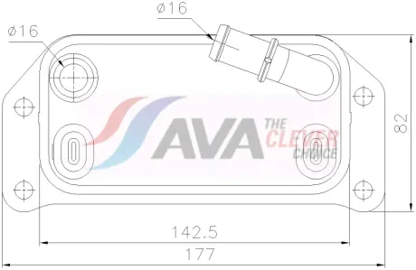 Охолоджувач оливи AVA QUALITY COOLING VO3312