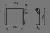 Радіатор обігрівача салону Volvo S60 (10-), S80 (06-), XC60 (08-),XC70 (07-)/Range Rover Evoque (11-) AVA AVA QUALITY COOLING VOA6163 (фото 1)